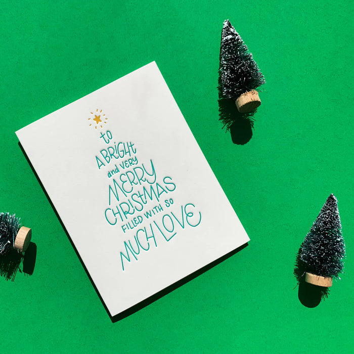 Christmas Tree Lettering Card