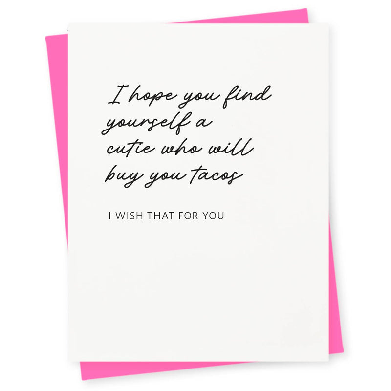 Tacos Valentine Card