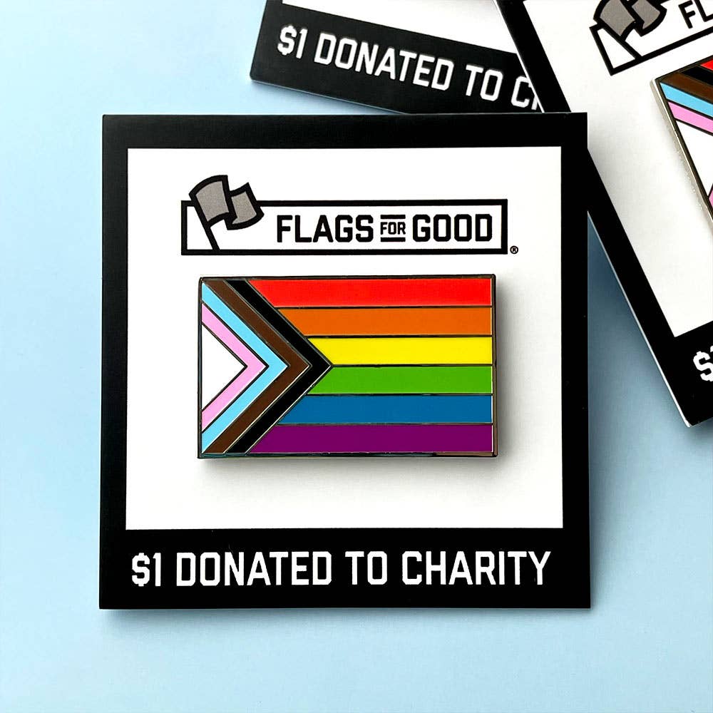 Progress Pride Flag Enamel Pin — Beth's - A Christmas and Holiday Shop