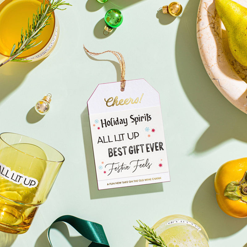 Holiday Drink Markers Gift Tags