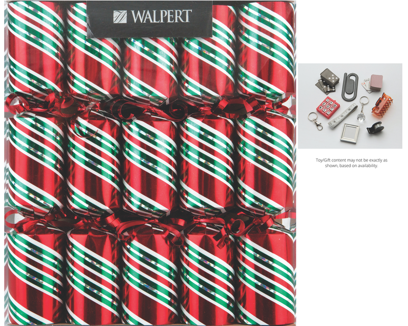 Holographic Candy Cane Party Crackers