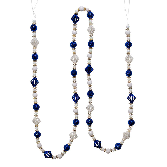 Blue and White Bead Garland