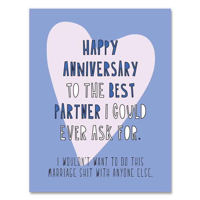 Best Partner Anniversary Card