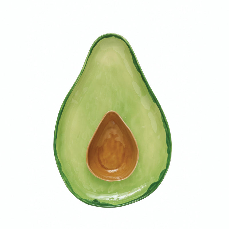 Avocado Plate & Bowl