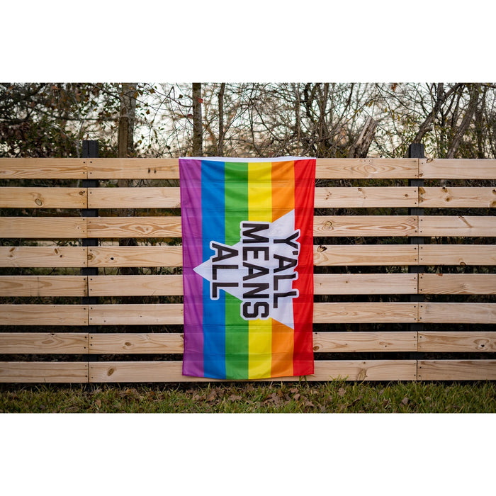 Y'all Means All Rainbow Flag