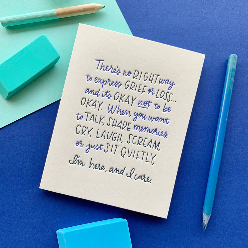 No Right Way Sympathy Card