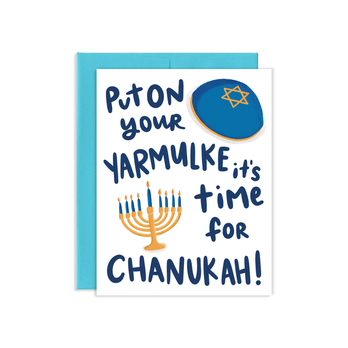 Yarmulke Hanukkah Card