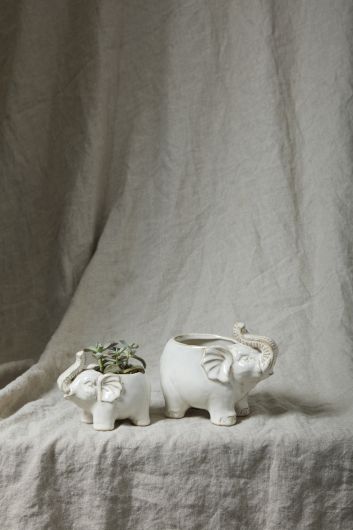 white elephant planter pot Elephant Pot
