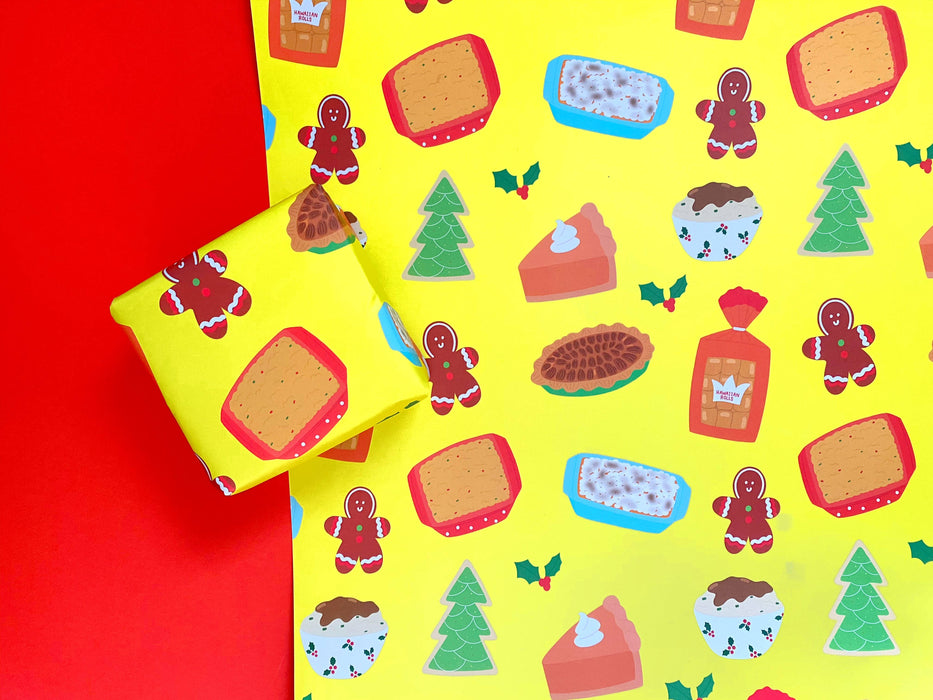 Christmas Carbs Wrapping Paper
