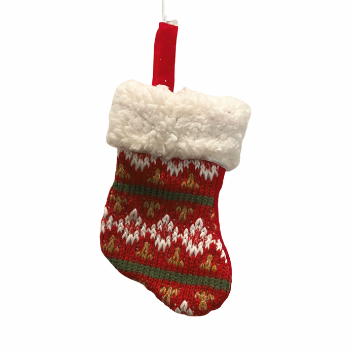 Miniature Pattern Stocking Ornament