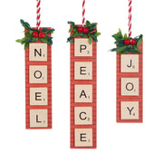Holiday Game Letter Ornament - Noel