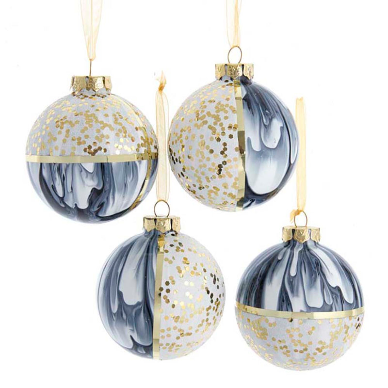 Black and White Ball Ornament