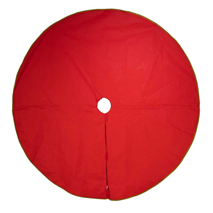 Red With Holly Decorative Tree Skirt