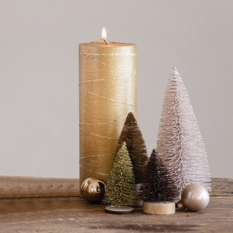 Golden Pillar Candles