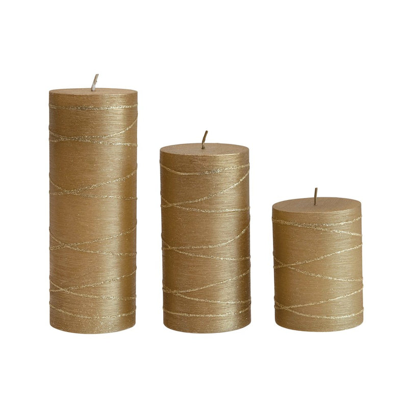 Golden Pillar Candles