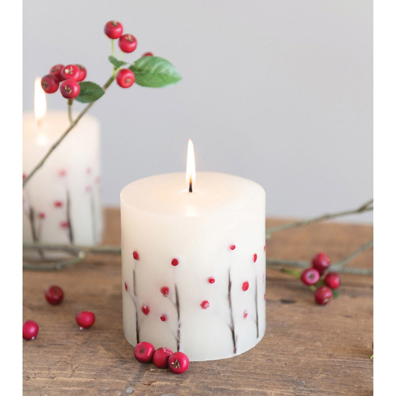 Cinnamon Scented Pillar Candle