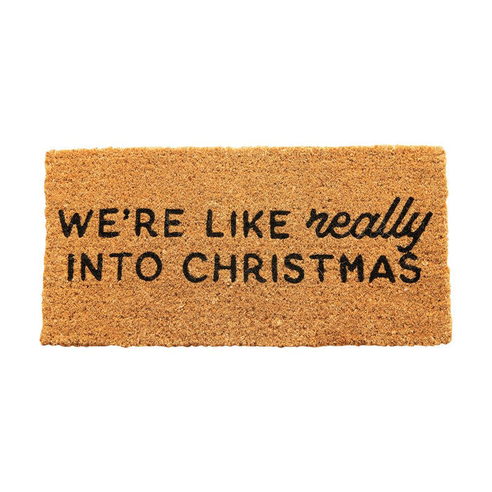 Natural Coir Christmas Doormat