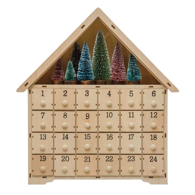 Wood House Advent Calendar