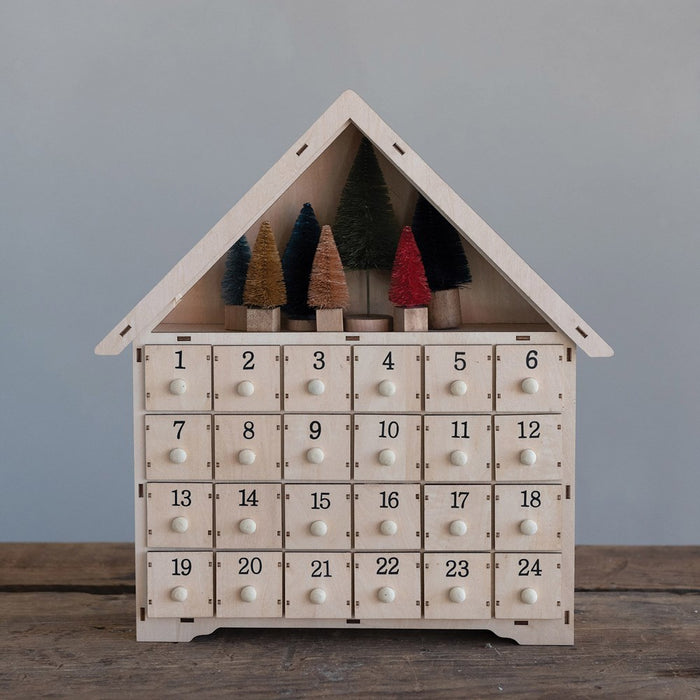 Wood House Advent Calendar