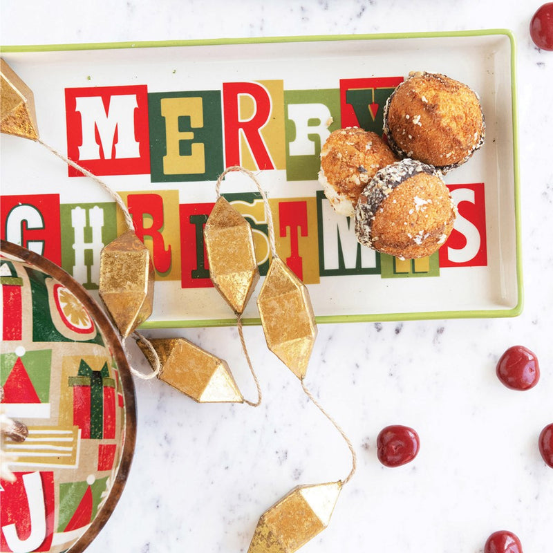 Stoneware Merry Christmas Platter