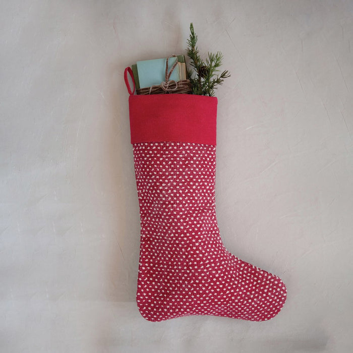 Cotton Blend Stocking with Dots