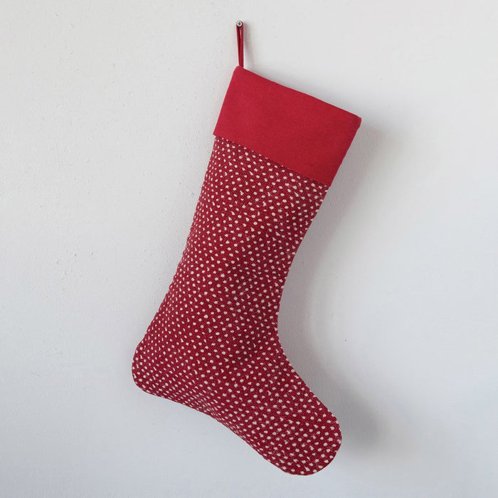Cotton Blend Stocking with Dots