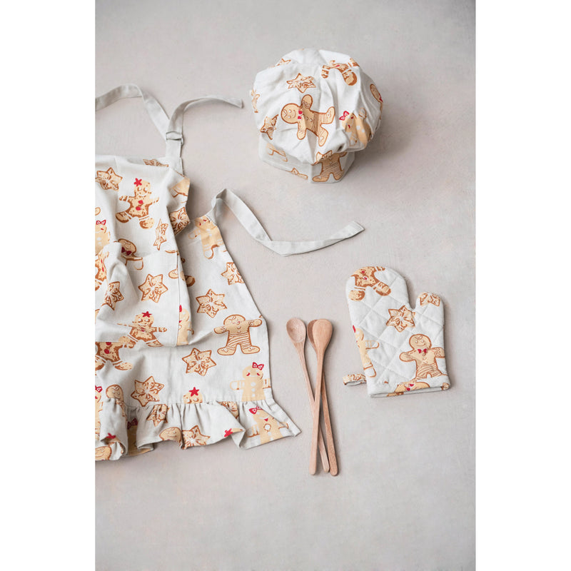 Gingerbread Kid's Apron Set